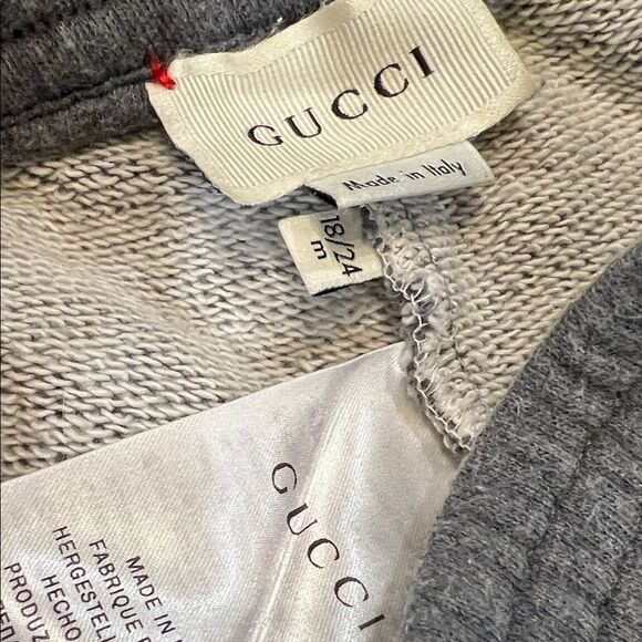 Gucci Kids Gray Sweatpants & Hoodie Set - Picture 4 of 4
